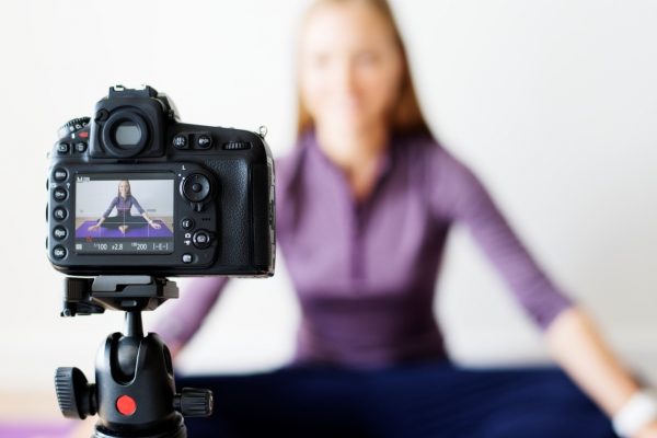Gravação de aula de Pilates online