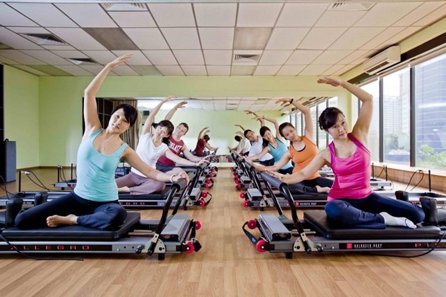Turma de Pilates no Reformer