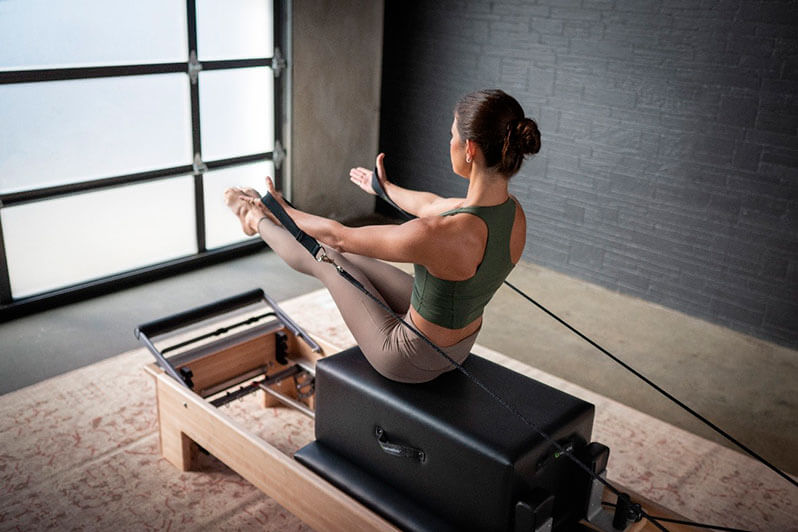 caixa do reformer para estúdio de pilates